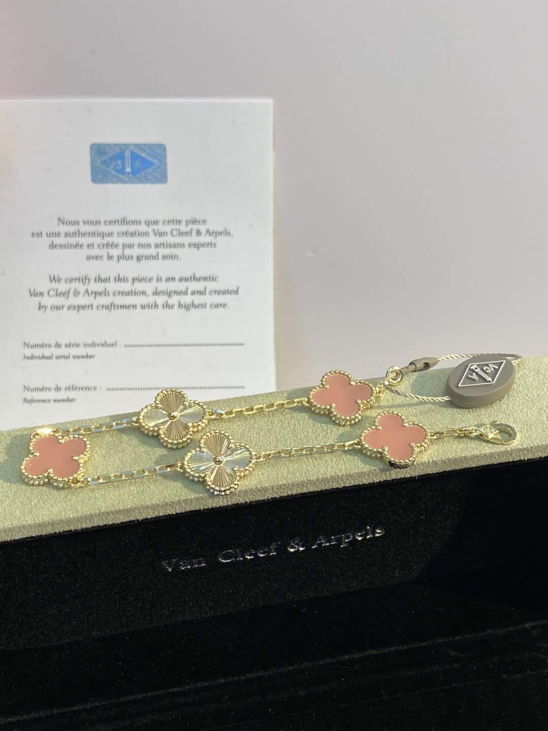 Van Cleef & Arpels Vintage Alhambra Pink Gold Bracelet